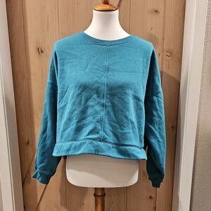 Teal All in Motion crew neck sweatshirt (L)
